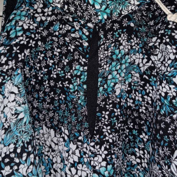 Entro Mini Dress Tunic Size Medium Lined Sleeveless Floral Design Length 34" NEW - Picture 4 of 16